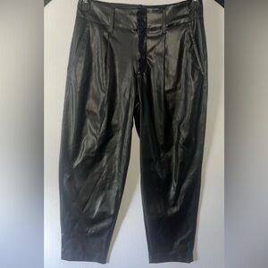 A New Day Black Faux Leather Trousers
